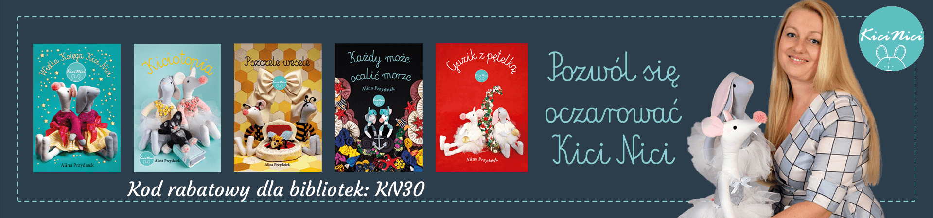 Baner dla bibliotek z kodem rabatowym KN30